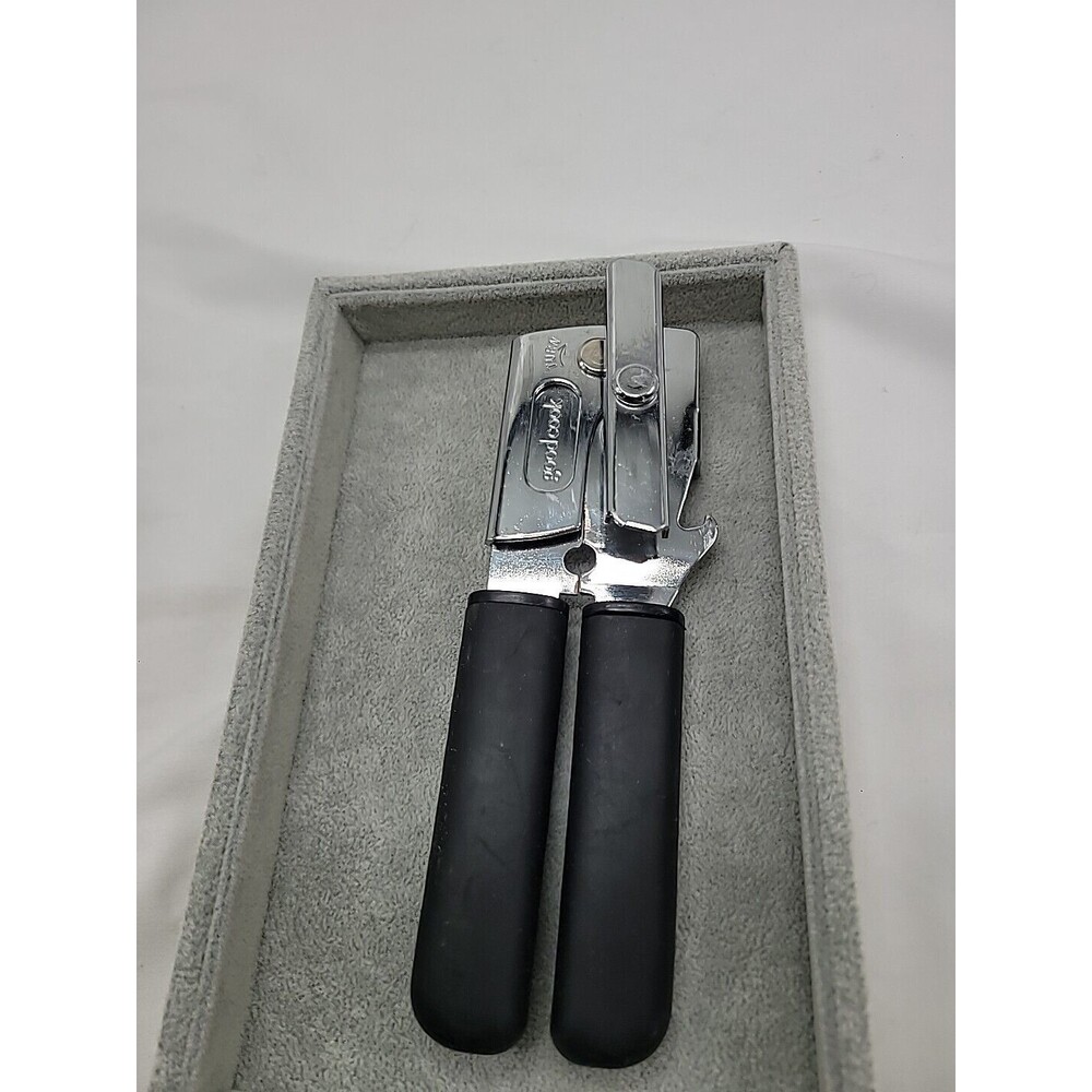 GoodCook Stainless Steel Manual Can Opener with Soft Grip Handles, Silver/Black